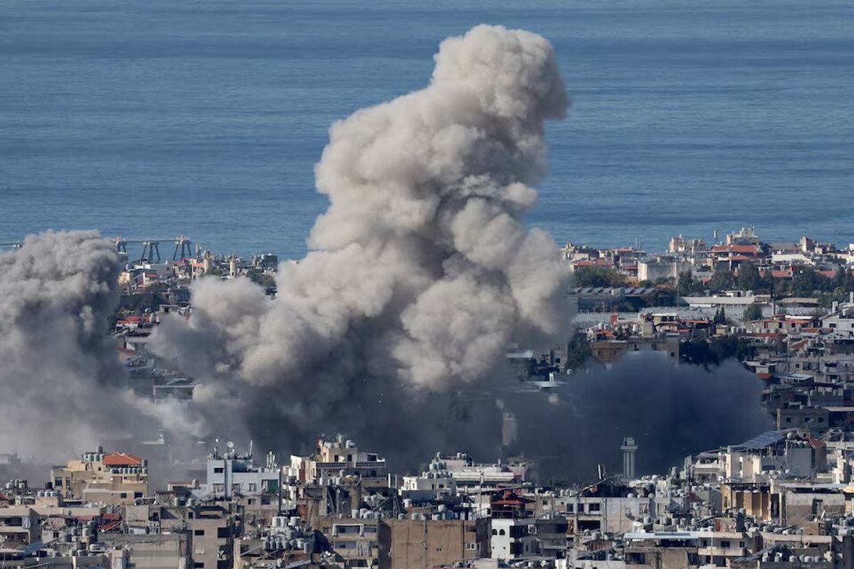 Israel carries out airstrikes in Beirut ahead of anticipated ceasefire deal