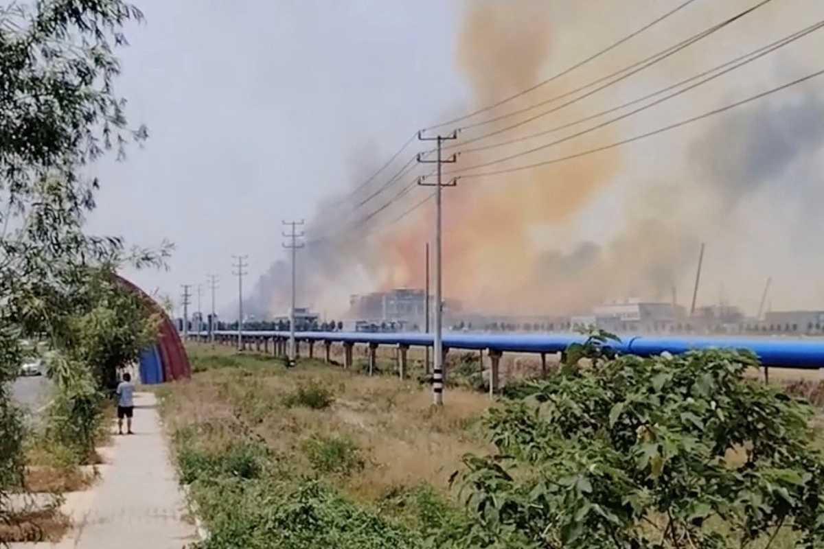 Huge explosion at China chemical plant kills five