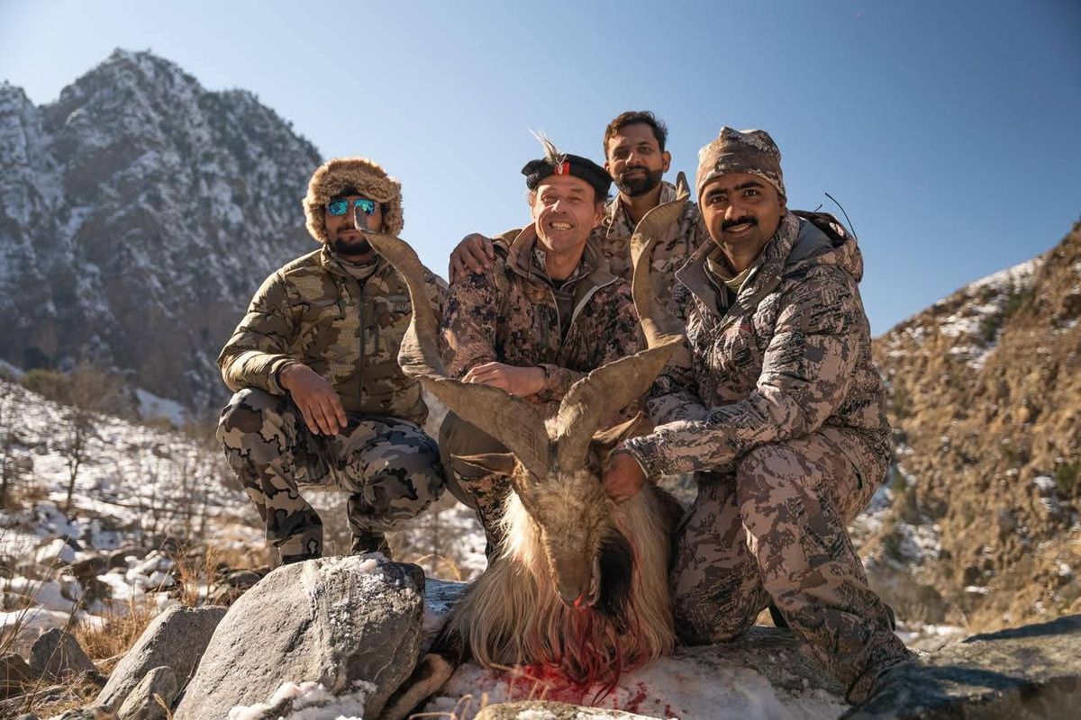 'Record-breaking shot': Spanish hunter claims markhor trophy in northern Pakistan