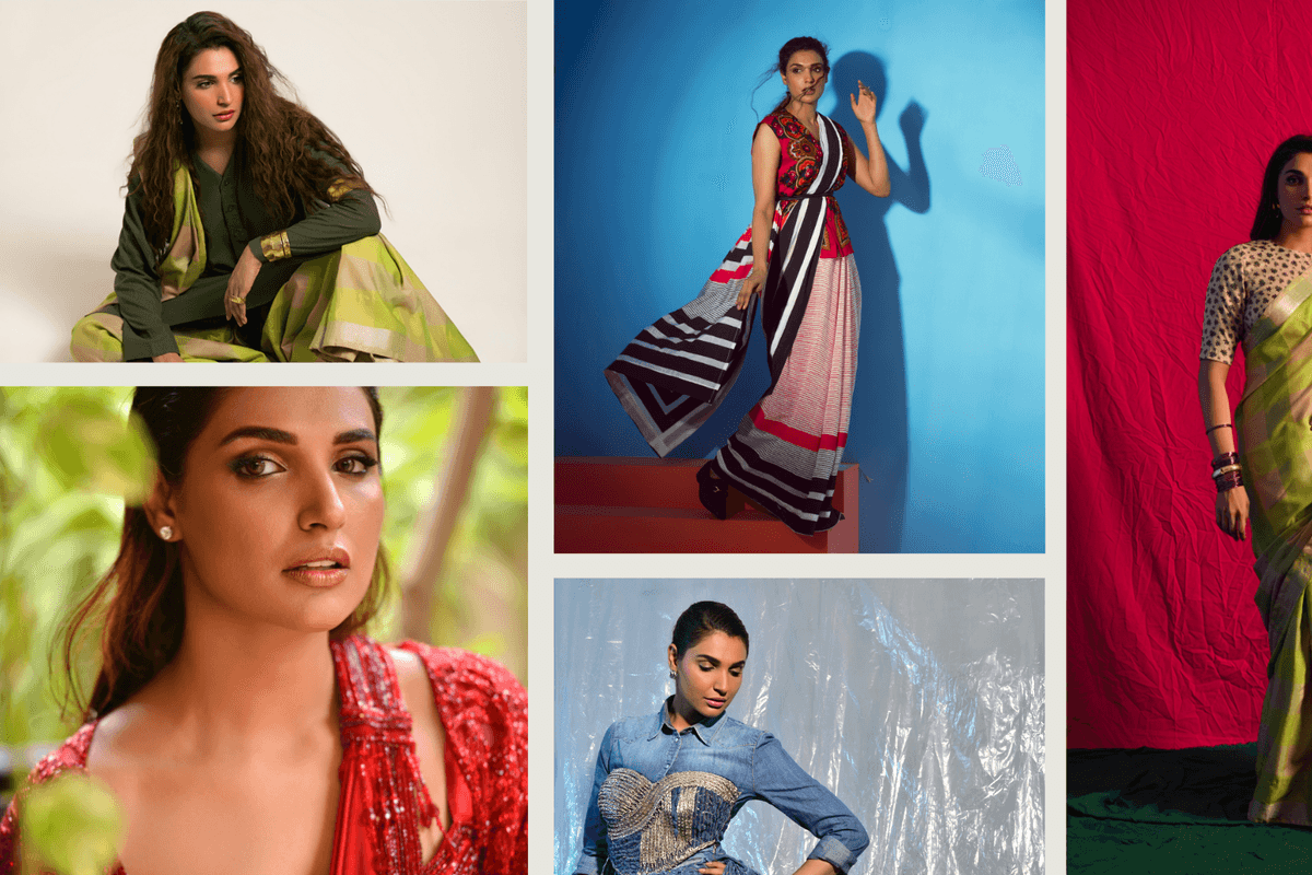 Work the sari like Amna Ilyas