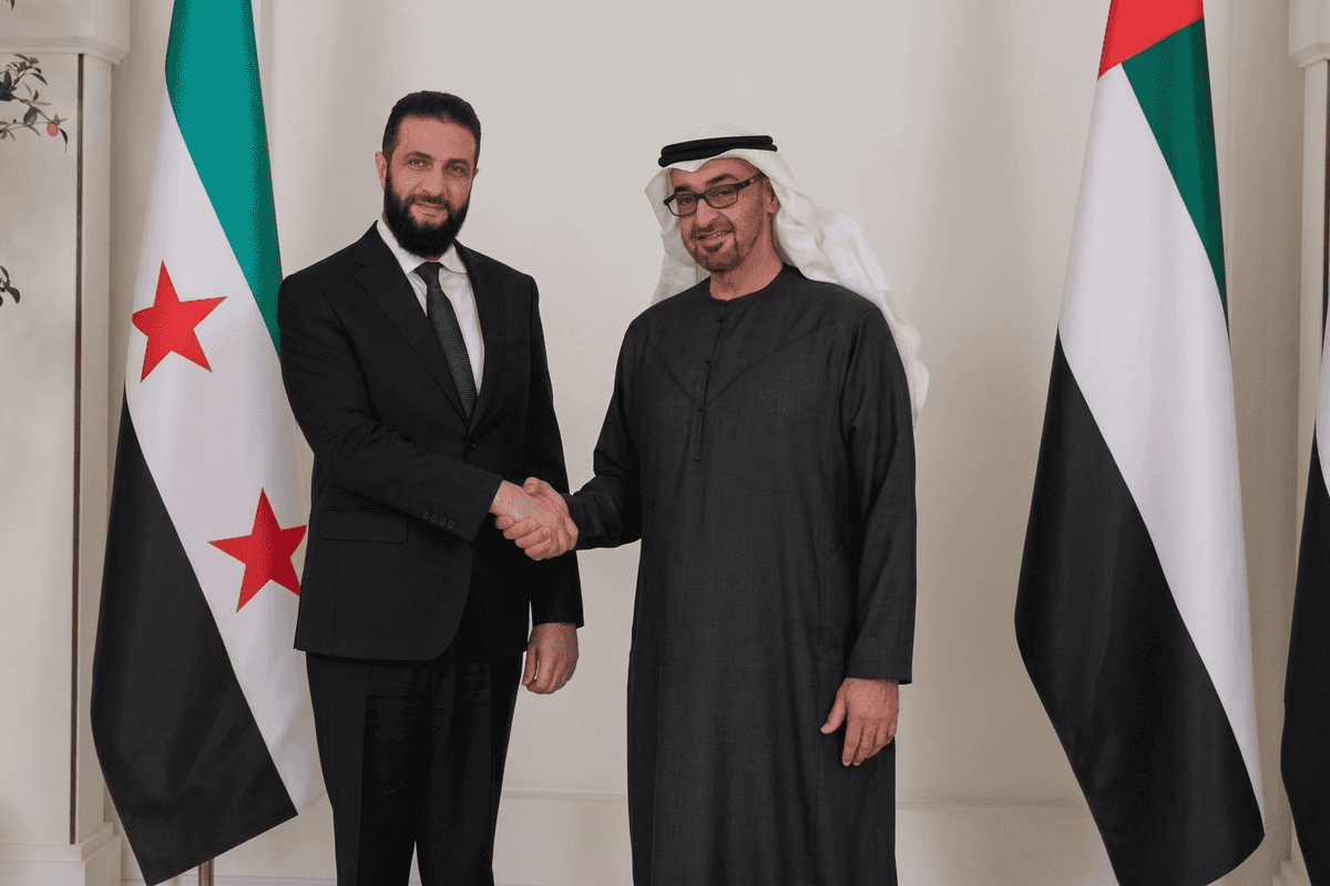 UAE President Sheikh Mohamed and Syria's Al Shara discuss economic ties in call