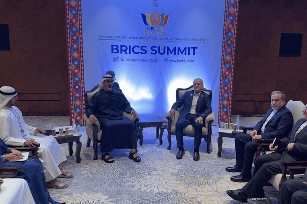 Iranian president, UAE crown prince meet on sidelines of BRICS summit
