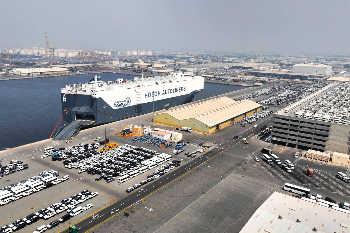 UAE welcomes world’s largest eco-friendly vehicle carrier at Jebel Ali Port