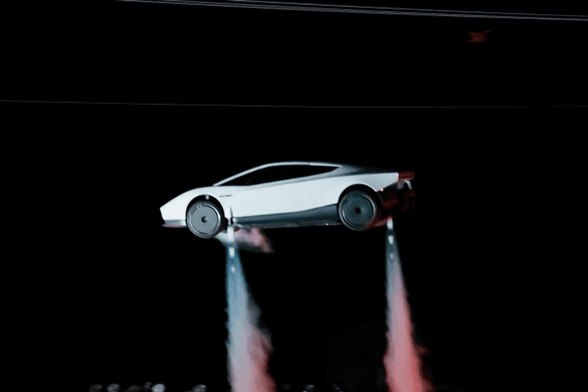 Elon Musk unveils Tesla’s 'flying' car