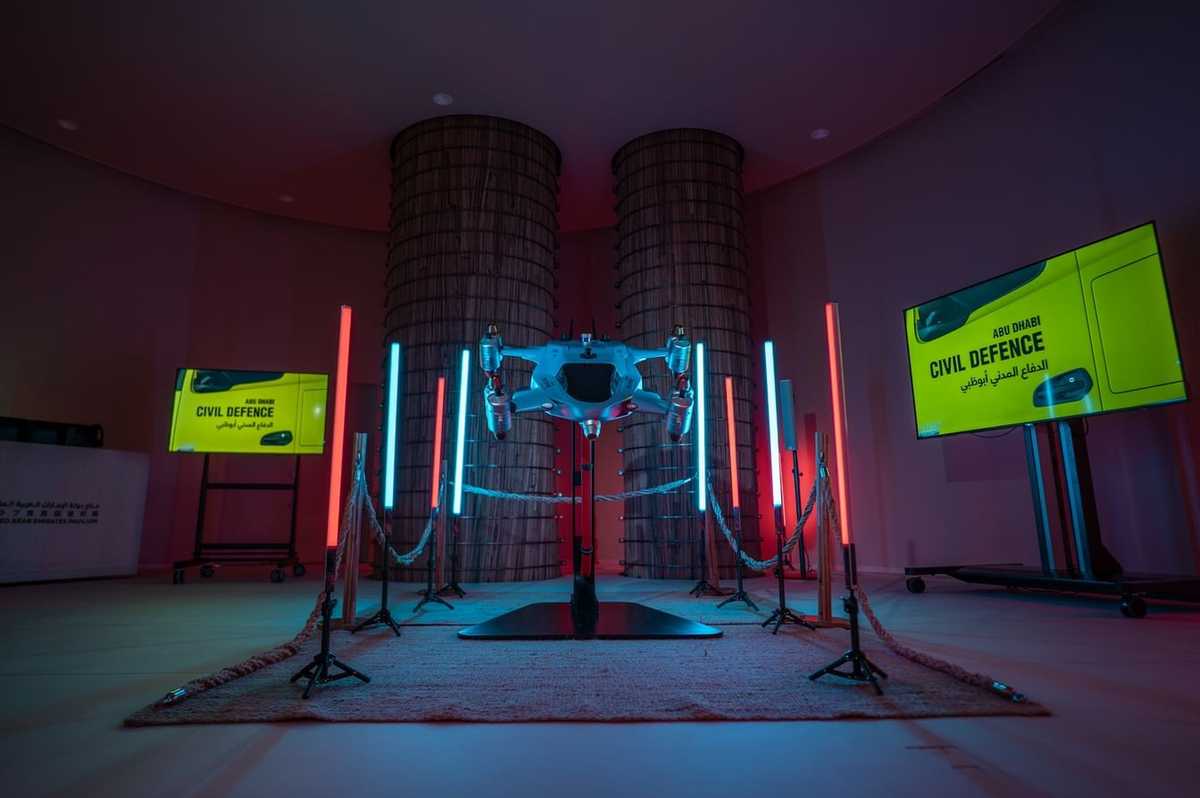 Abu Dhabi unveils world's first jet-powered firefighting drone