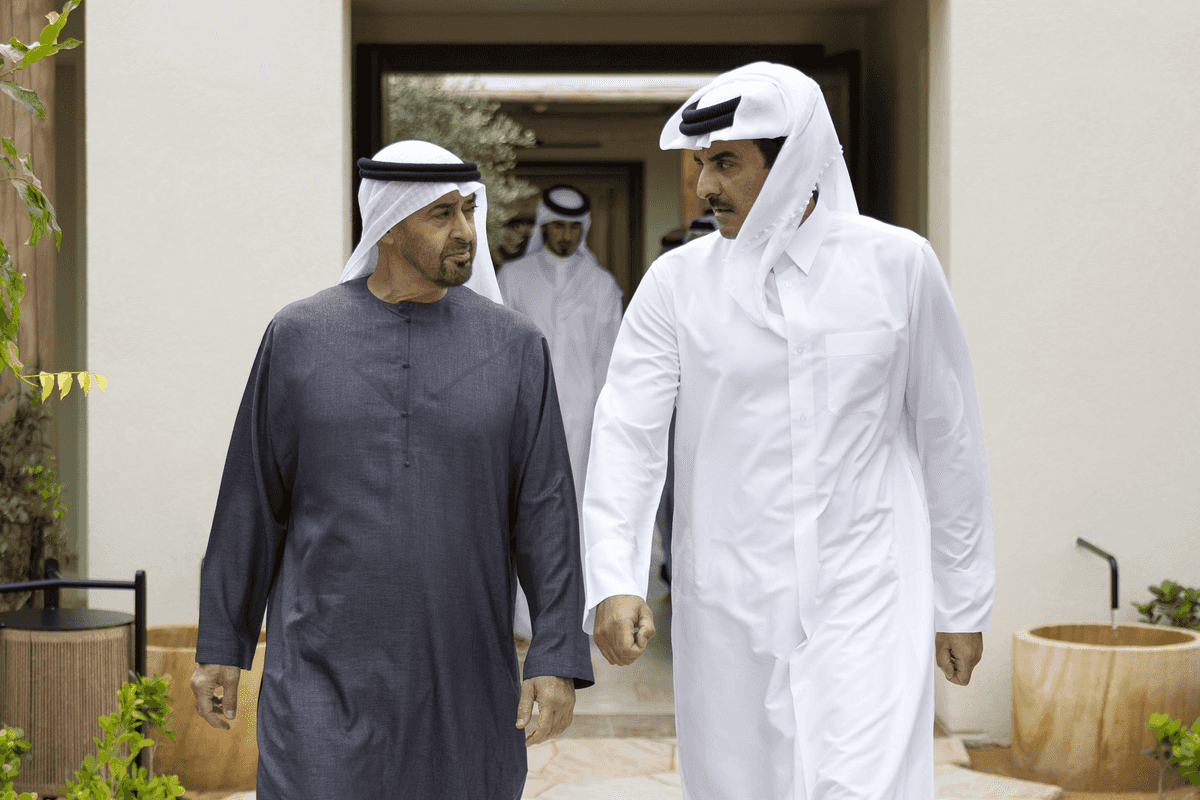 UAE president hosts Qatari emir to discuss regional security and bilateral ties