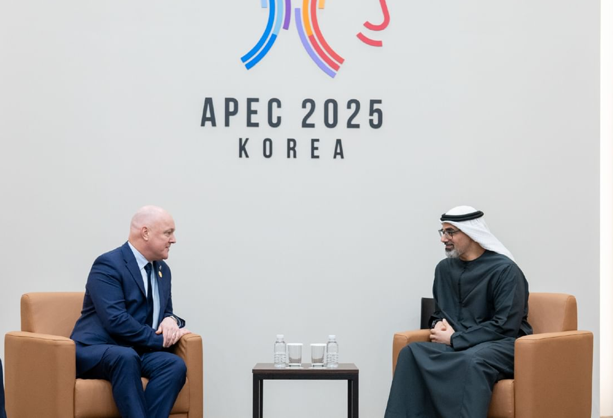Abu Dhabi crown prince, New Zealand PM discuss economic cooperation at APEC summit