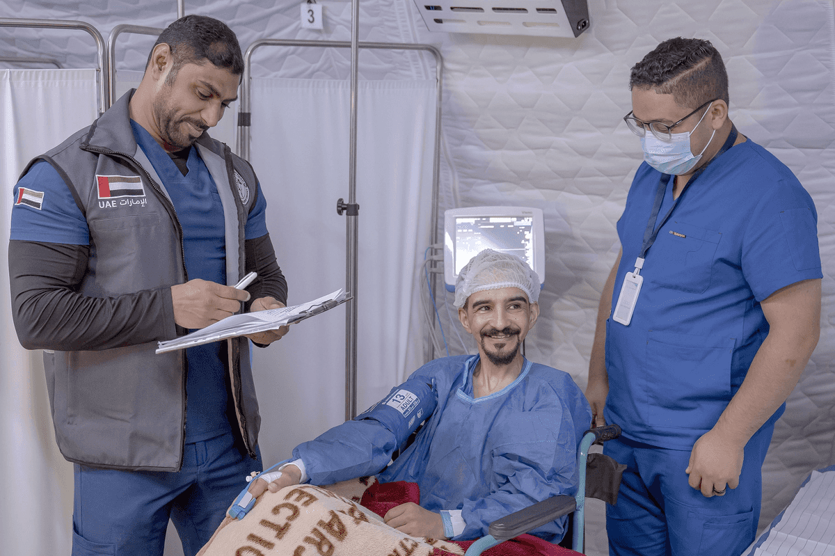 UAE floating hospital in Egypt performs four surgeries on Gaza patients