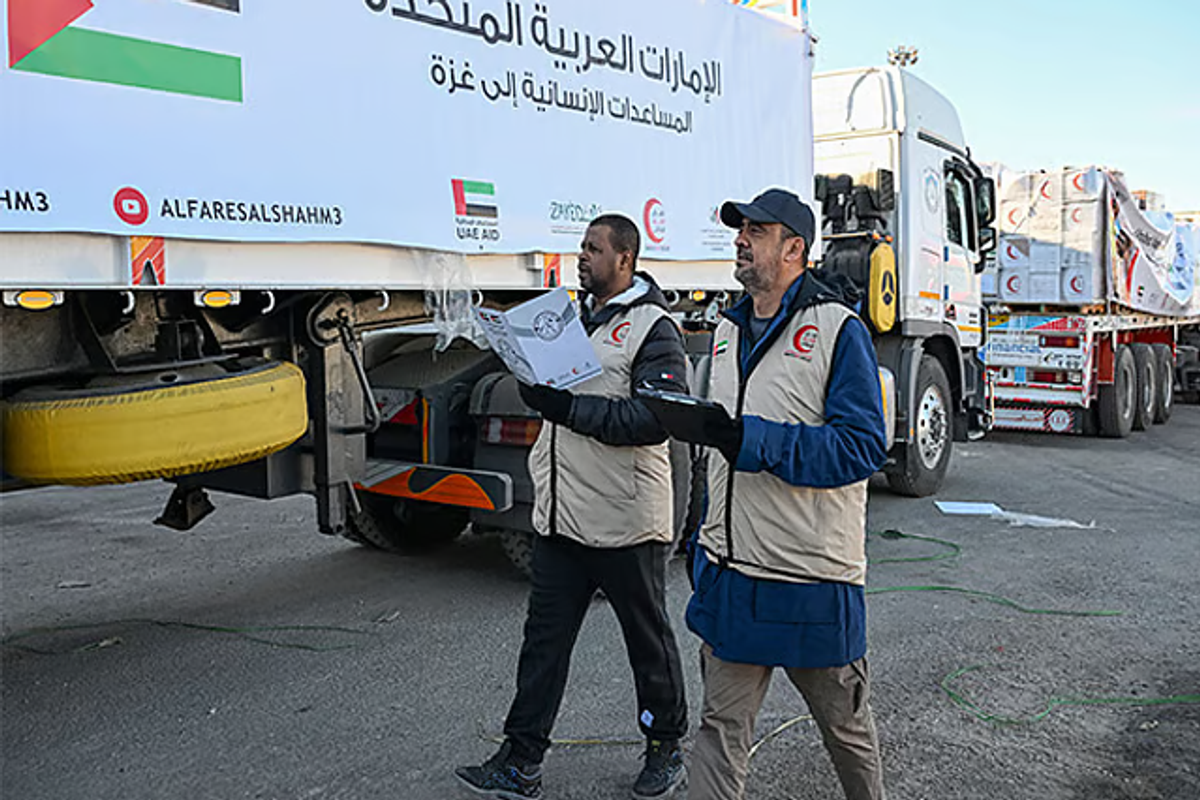 UAE launches major desalinated water project for Southern Gaza under 'Chivalrous Knight 3'