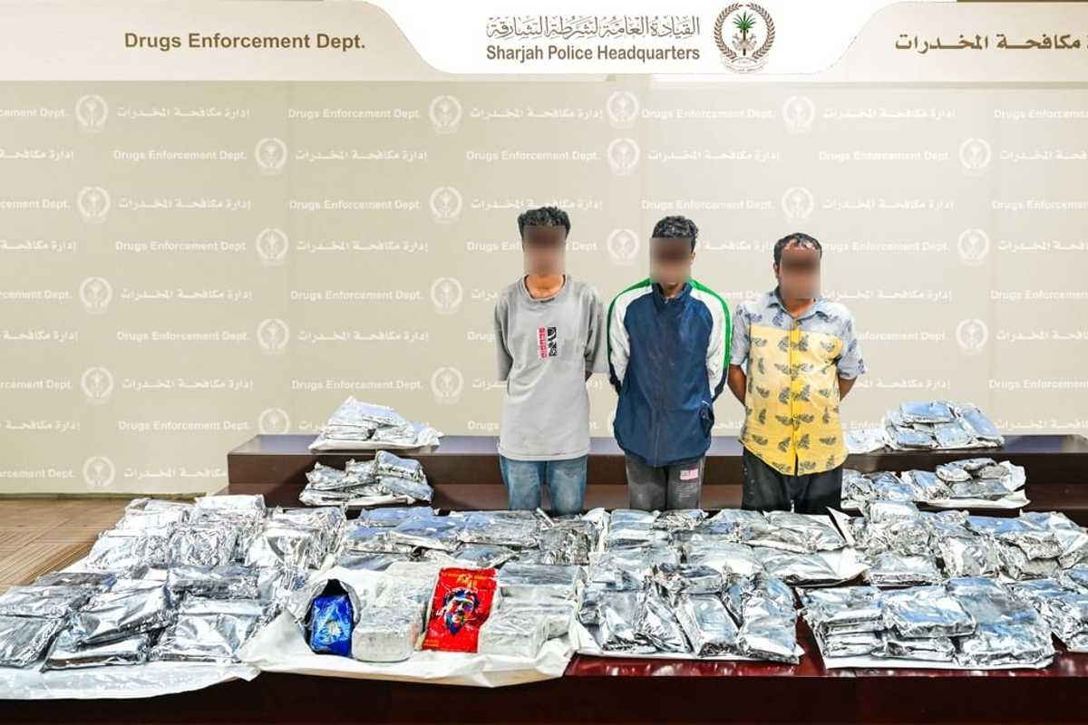 Sharjah police bust criminal gang smuggling drugs in marble slabs