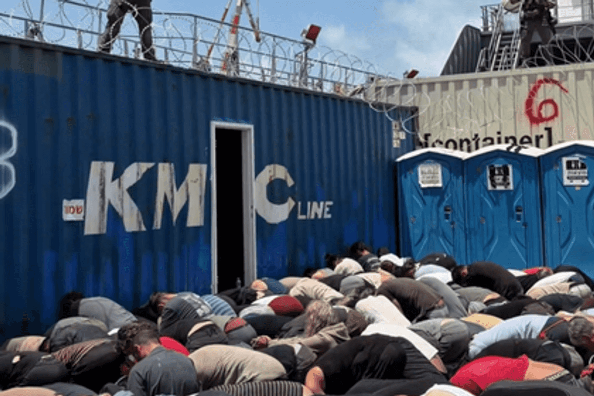 Israeli minister posts video of detained flotilla activists bound and forced to kneel