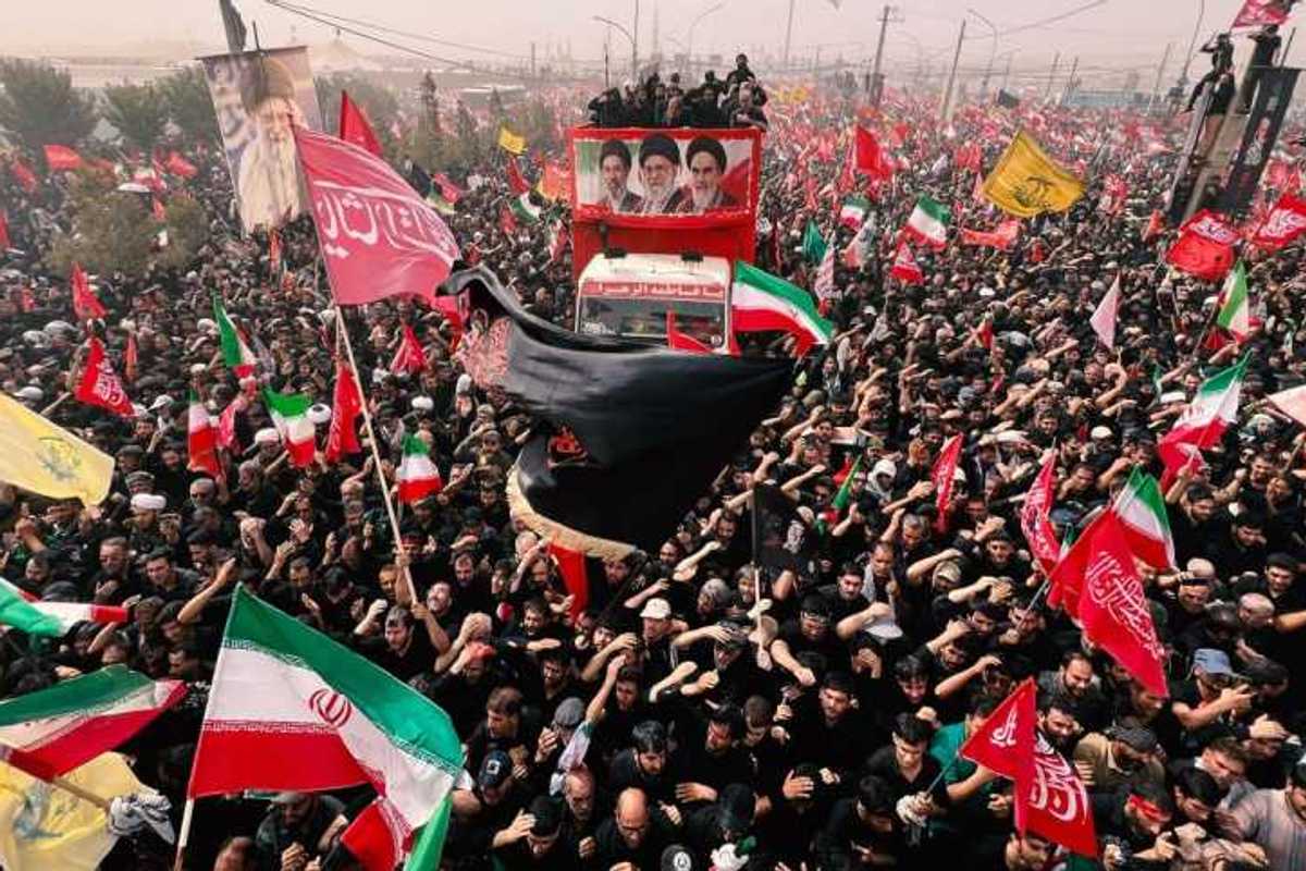 Body of Iran's Khamenei arrives in Iraq before procession