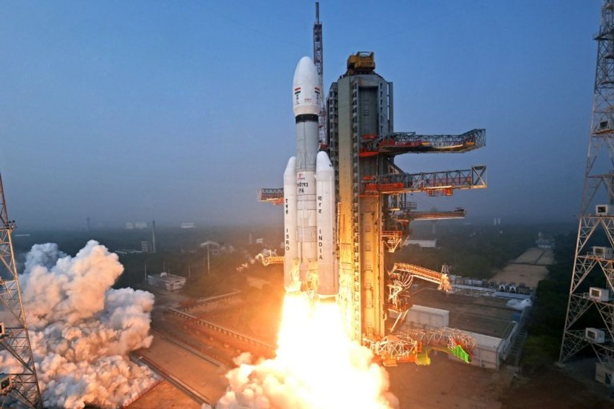 India space agency launches its heaviest satellite