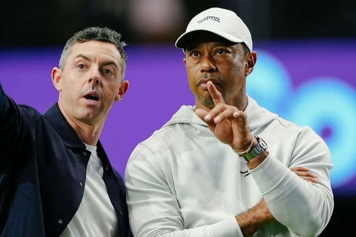 From dream to virtual reality, Woods and McIlroy's indoor league has debut match