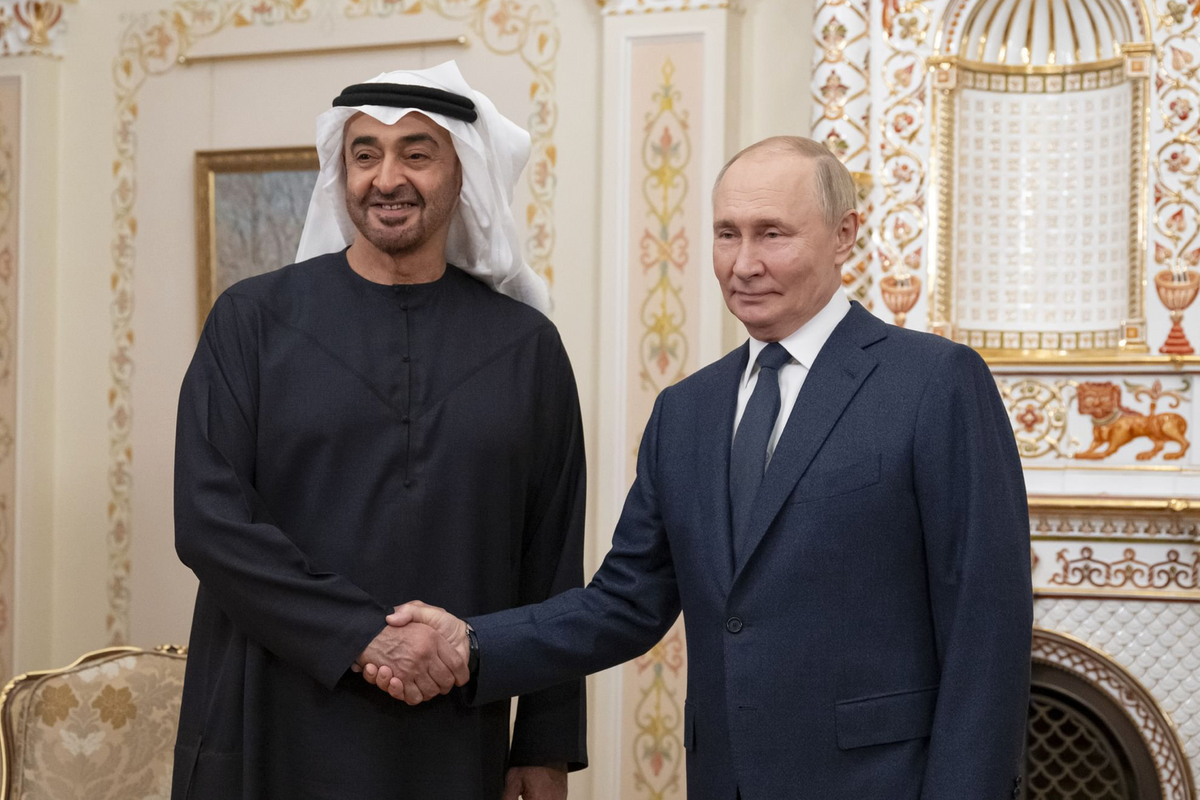 Ready to help resolve Ukraine crisis, UAE president tells Putin