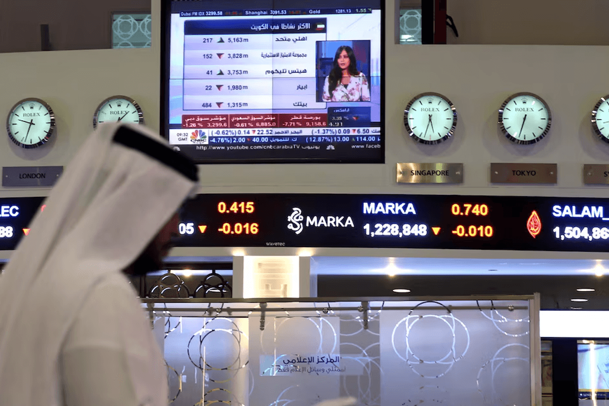 UAE bourses slide after markets reopen from two-day halt during Iranian attacks