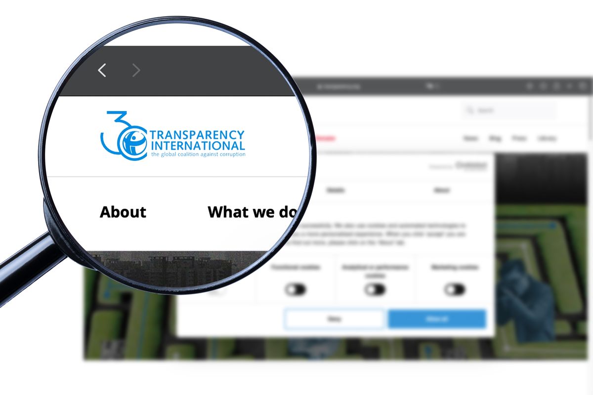 67% of countries fall below mid-point on Transparency International’s corruption index