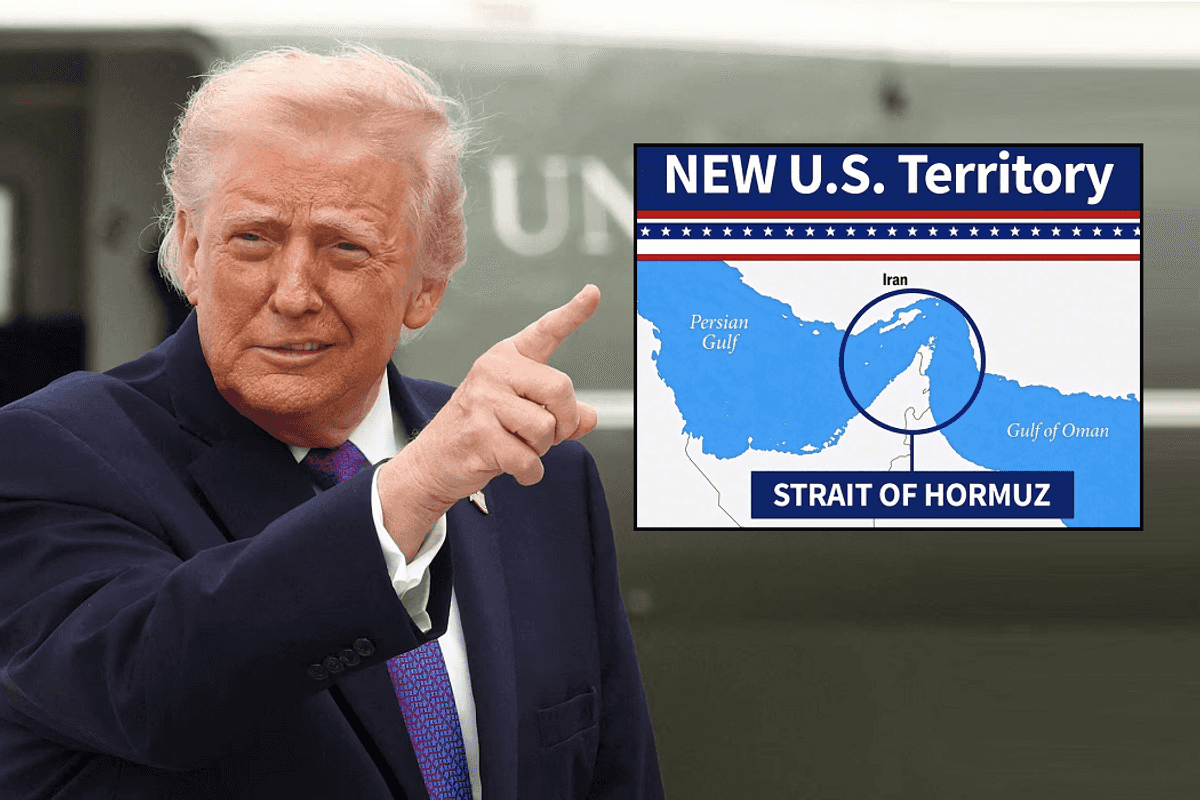 Trump floats renaming Strait of Hormuz as 'Trump Strait'