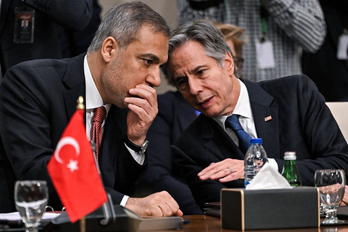 Turkey's top diplomat tells Blinken Kurdish fighters 'cannot be allowed' in Syria