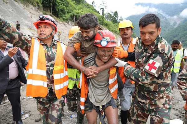 Two trapped tunnel workers rescued in Nepal 'miracle'