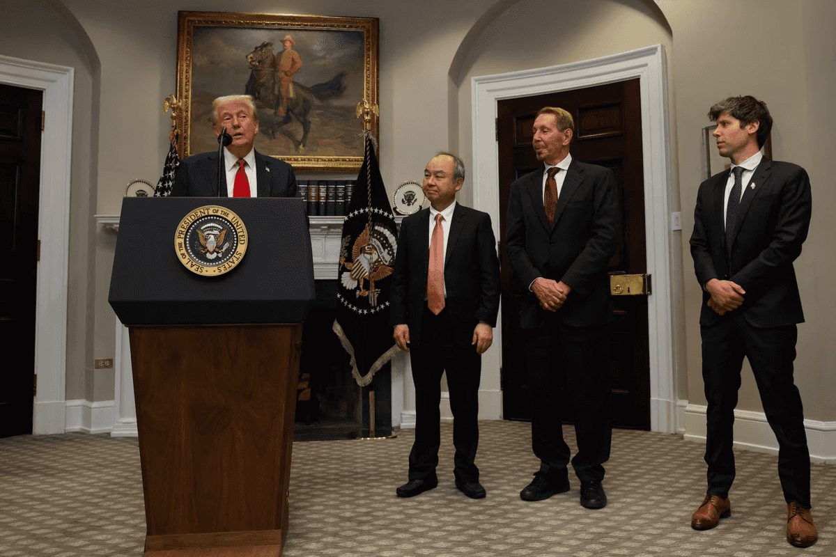 Trump announces $500 billion private-sector investment in AI infrastructure