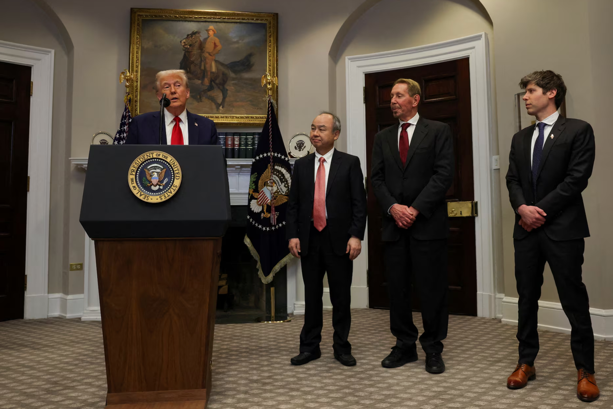 Trump announces $500 billion private-sector investment in AI infrastructure