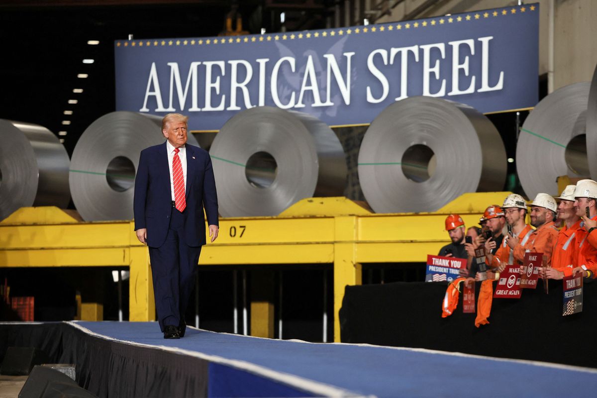 Trump announces plans to double steel, aluminum tariffs to 50%