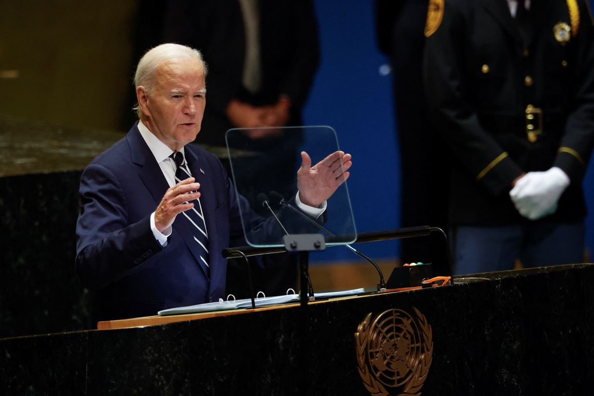 At UN for last time, Biden seeks to calm Mideast tension