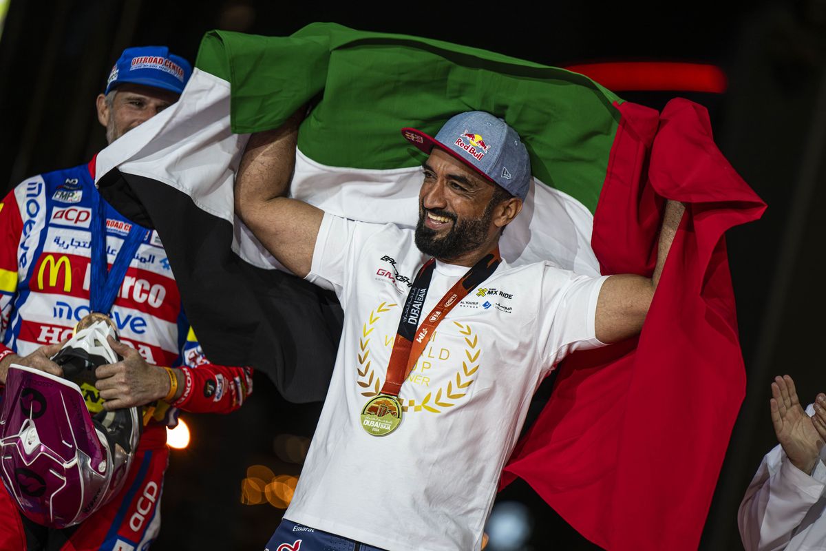 Mohammed Al Balooshi makes history with third FIM Bajas World Cup title