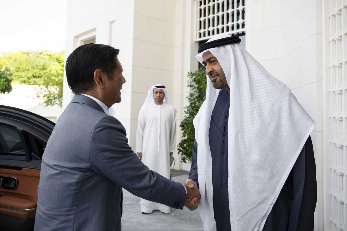 Sheikh Mohamed welcomes Philippines president to Abu Dhabi