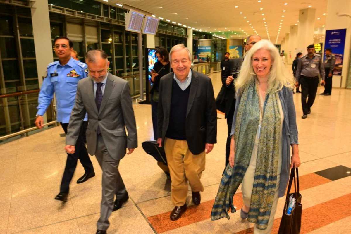 UN Secretary-General António Guterres arrives in Islamabad for three-day official visit