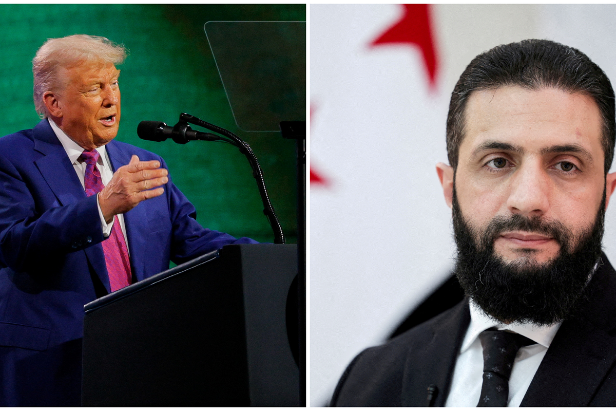 Trump meets Syrian president in Saudi Arabia before heading to Qatar