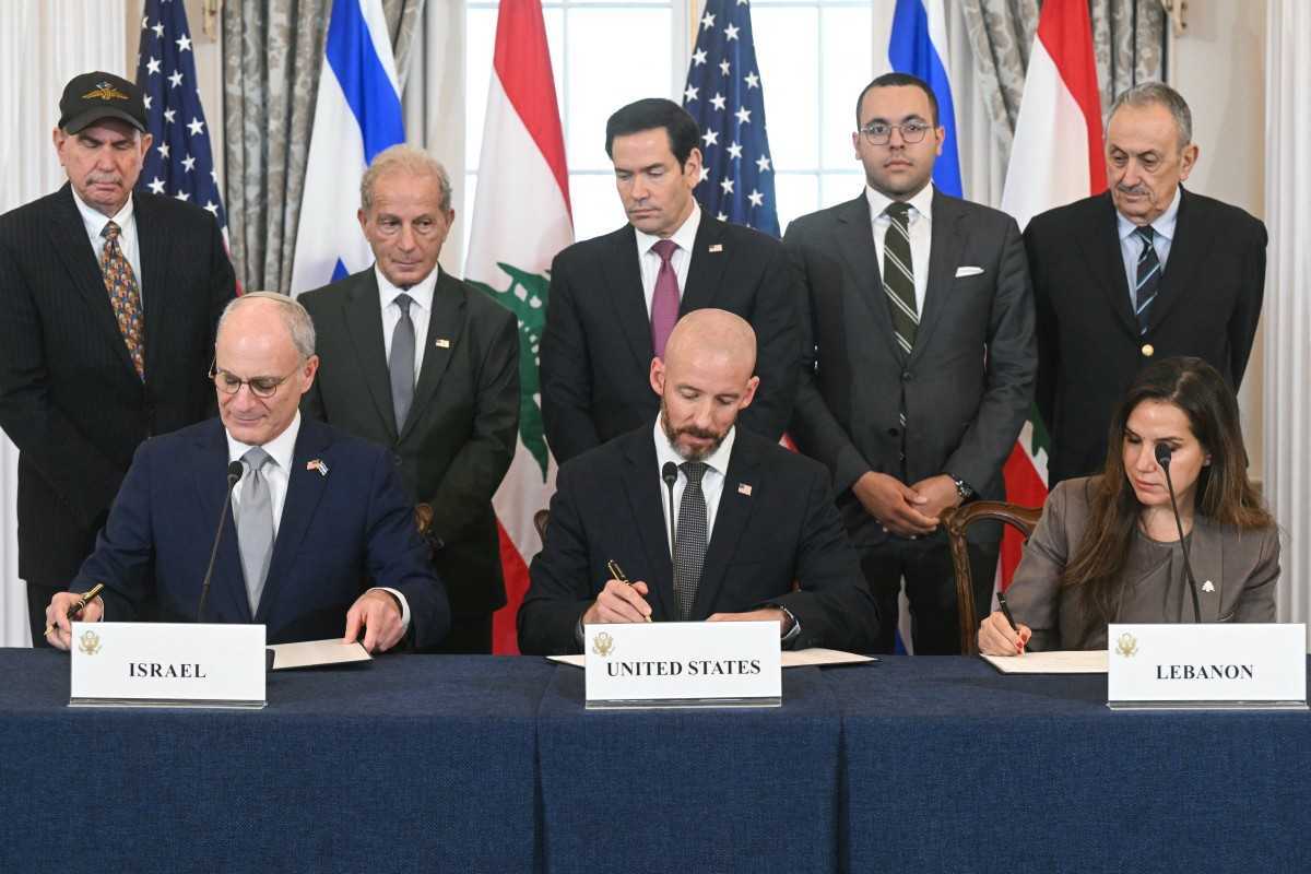 Lebanon, Israel and US sign trilateral framework agreement in Washington