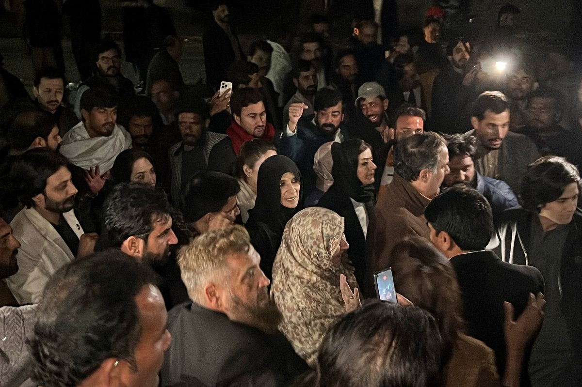 Imran Khan’s sister says former PM is healthy but cut off in jail