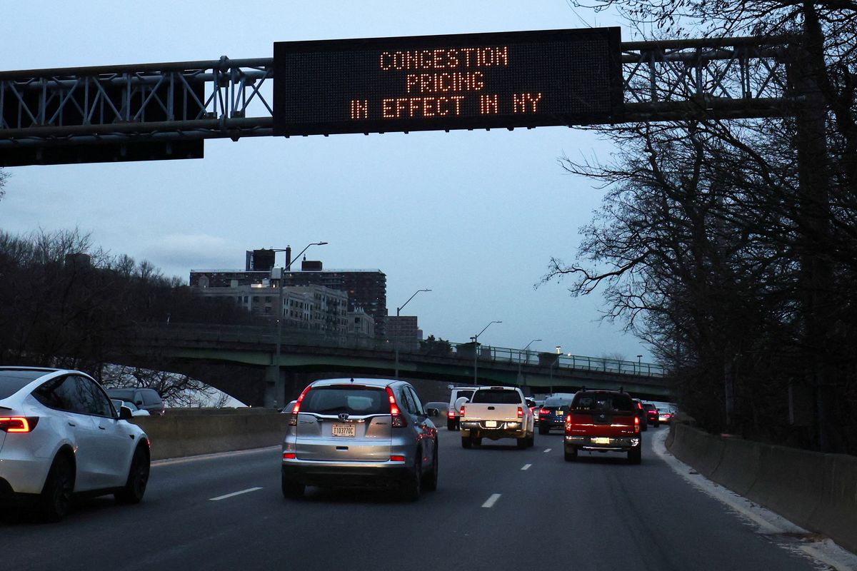 Traffic falls in New York City after $9 congestion fee introduced