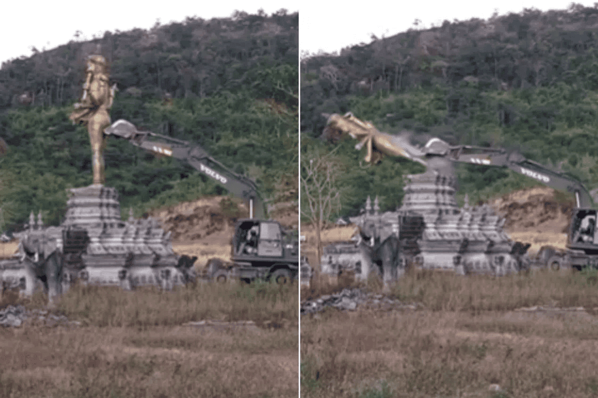 Buddha statue built in place of Hindu one on disputed Thai-Cambodia border