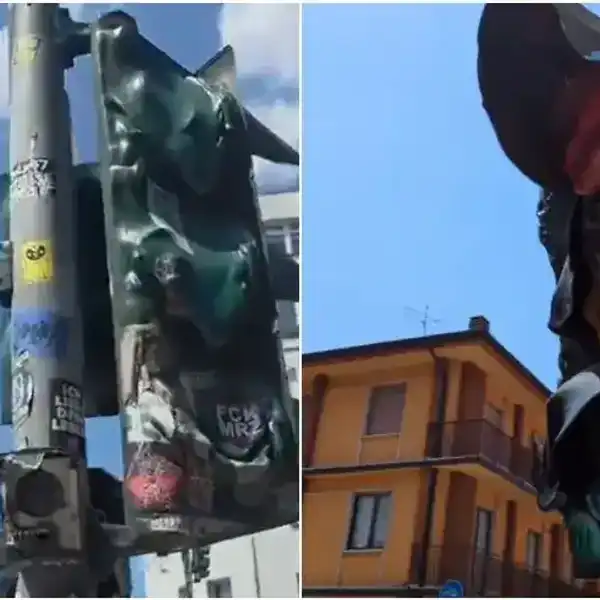 Viral videos of melting traffic lights in Italy and Germany are misleading claims from Europe heatwave