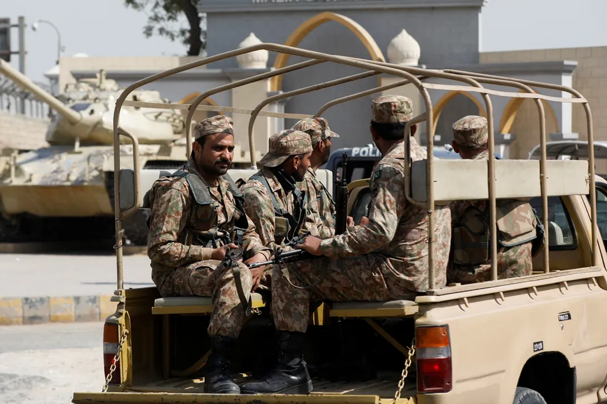 Militant drone strike injures 11 security personnel in northwest Pakistan