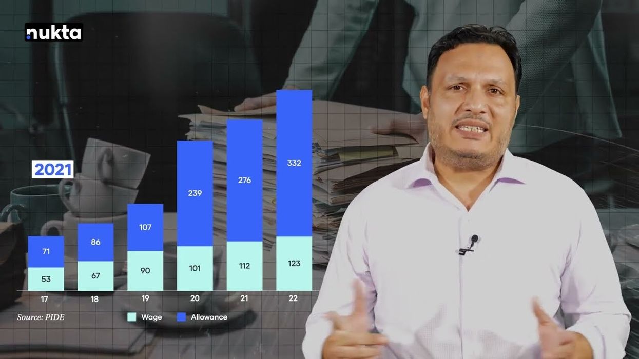 How much does Pakistan spend on one public servant's perks and privileges?