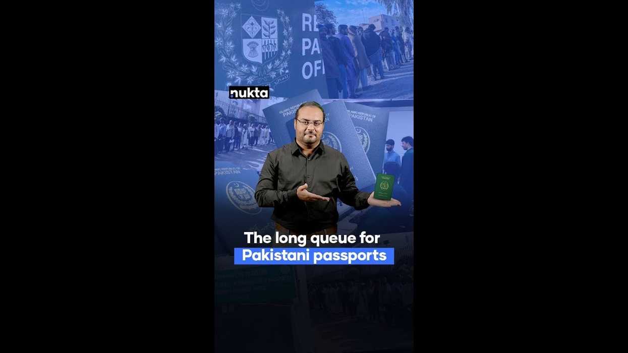 The long queue for Pakistani passports