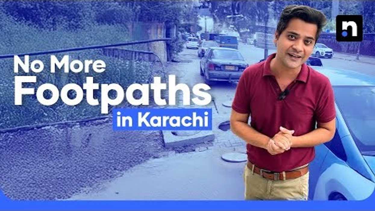 Karachi's vanishing footpaths: Encroachments force citizens to walk on roads