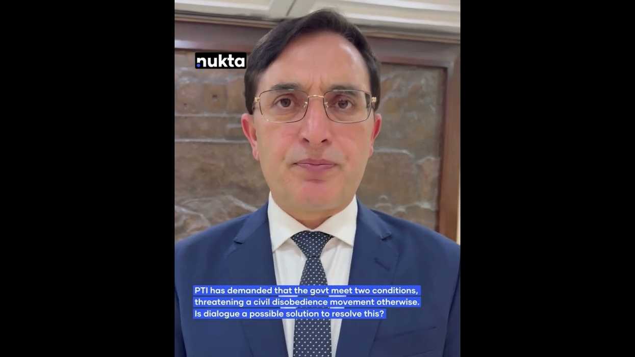 'Open to all kinds of talks with govt,' says chairman of Khan-led party