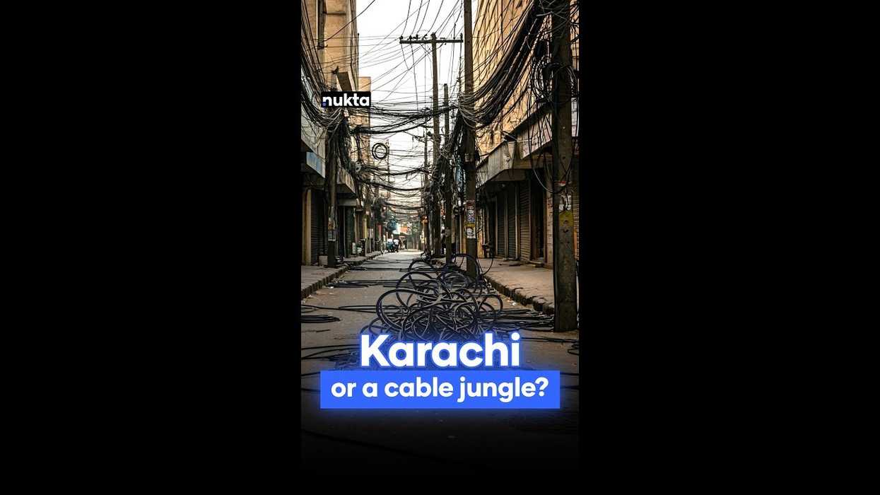 Footpaths, poles, manholes, everything's a cable hub in Karachi