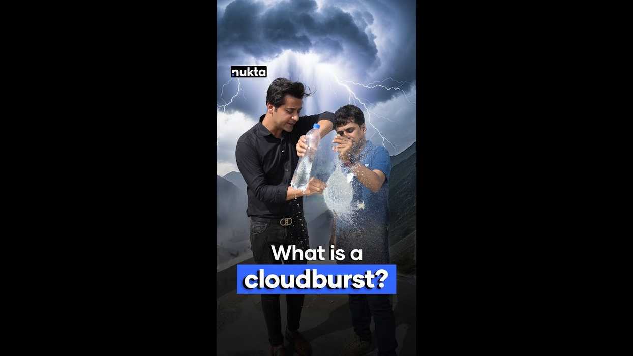 What is a cloud burst? And how is it different from rainfall?