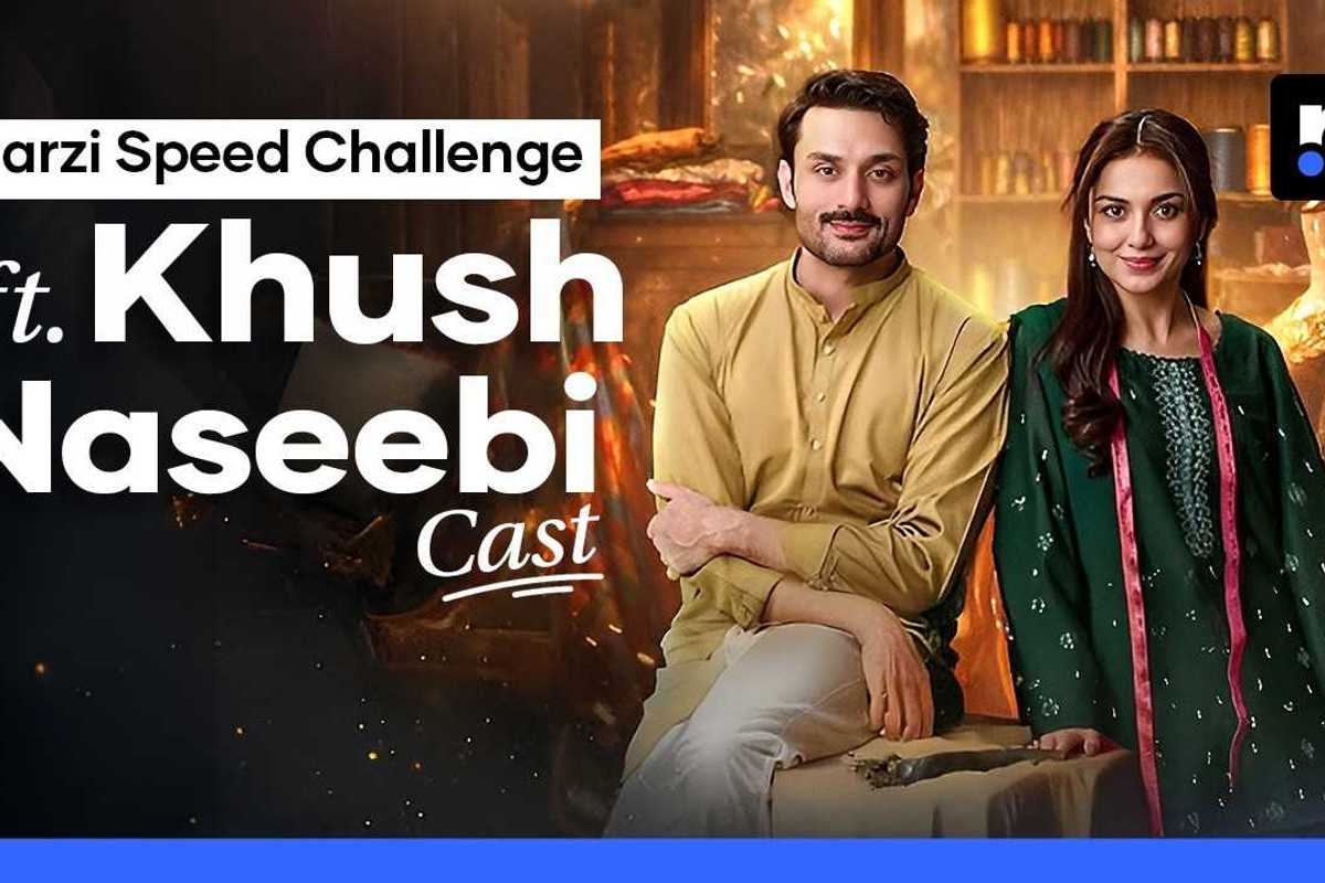 Acting vs tailoring: Khush Naseebi stars test their skills in a Darzi Speed Challenge