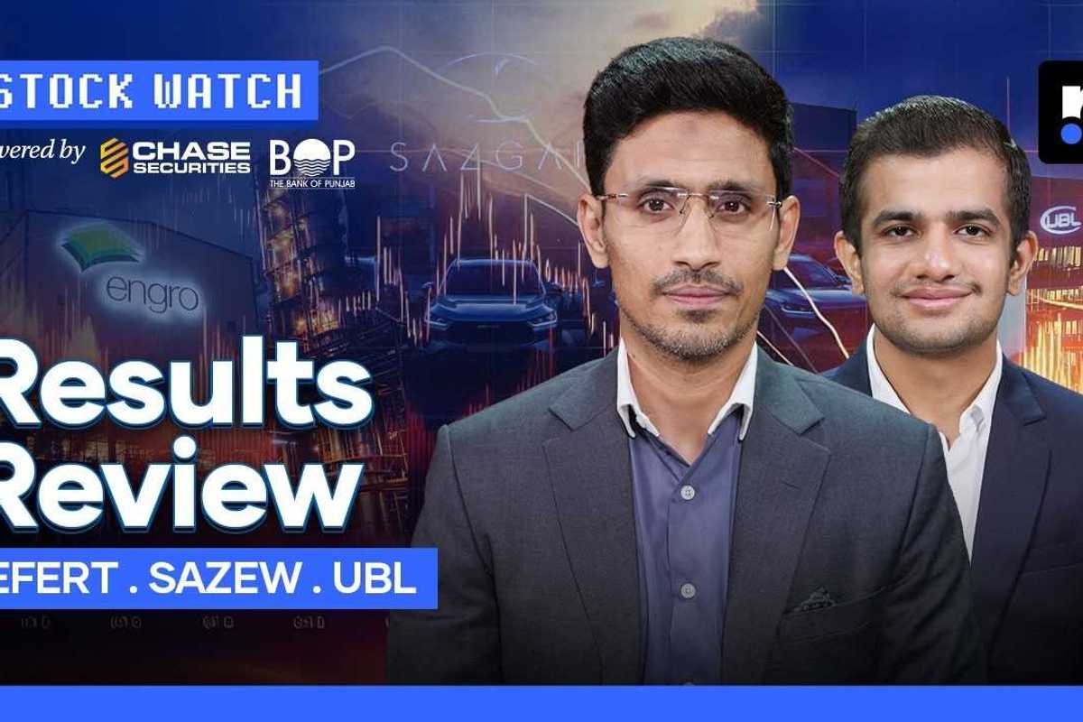 Corporate earnings of EFERT, SAZEW & UBL