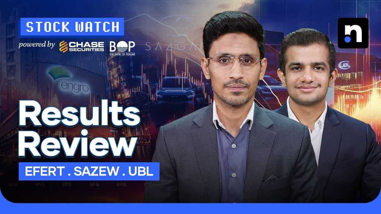 Corporate earnings of EFERT, SAZEW & UBL