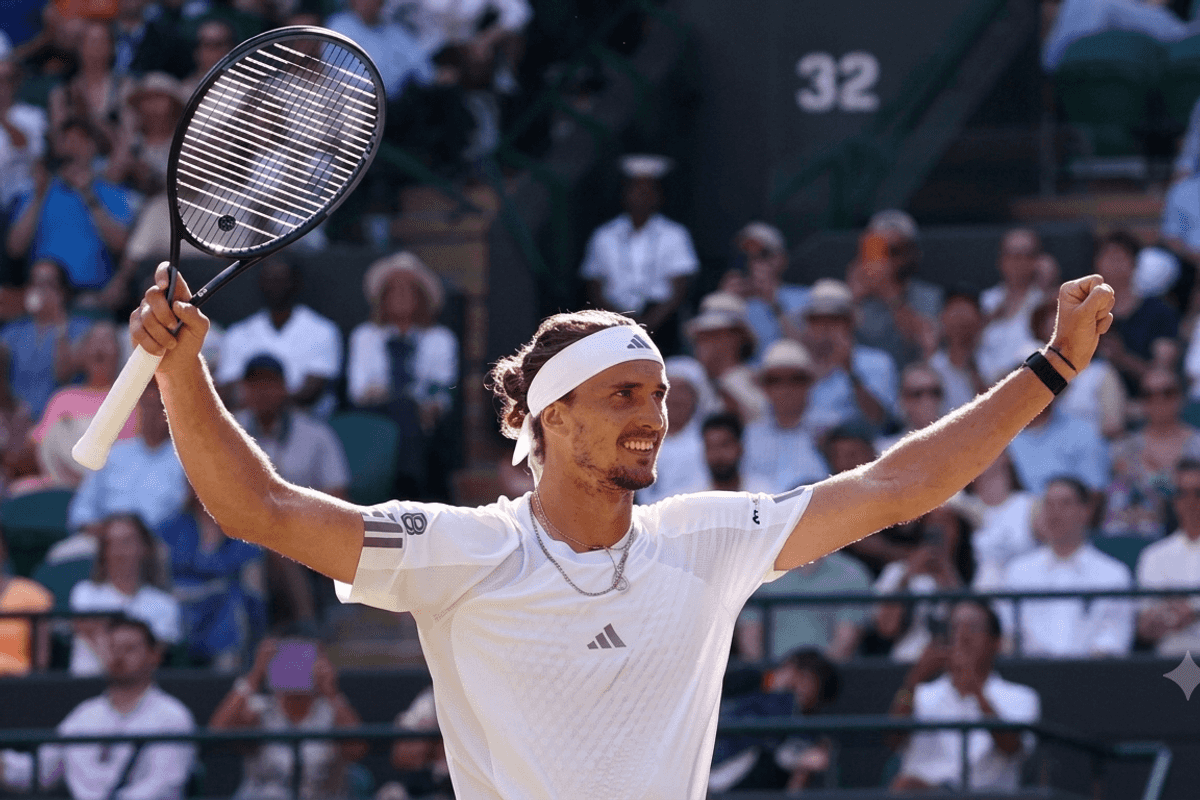 Zverev beats Fritz to reach maiden Wimbledon semi-final